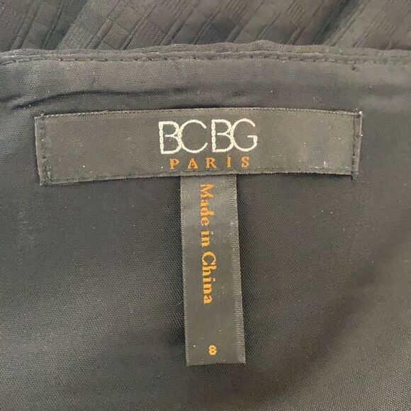 BCBG Paris LBD Black Cocktail Mini Dress - Picture 11 of 12